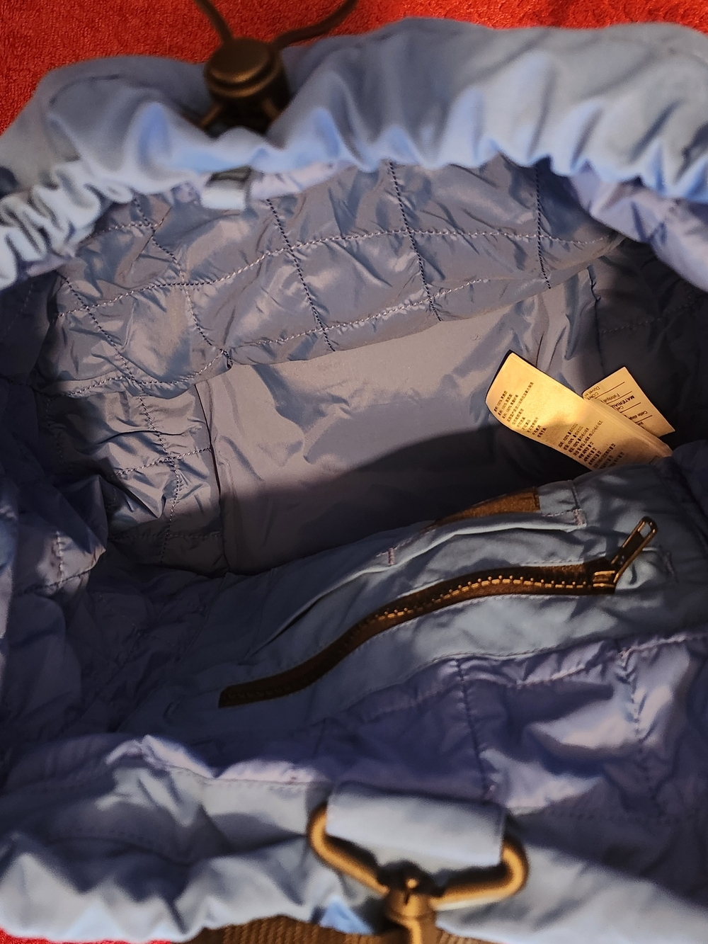 Canada Goose Light Blue Nylon Backpack with Red Logo Patch - Picture 8 of 13
